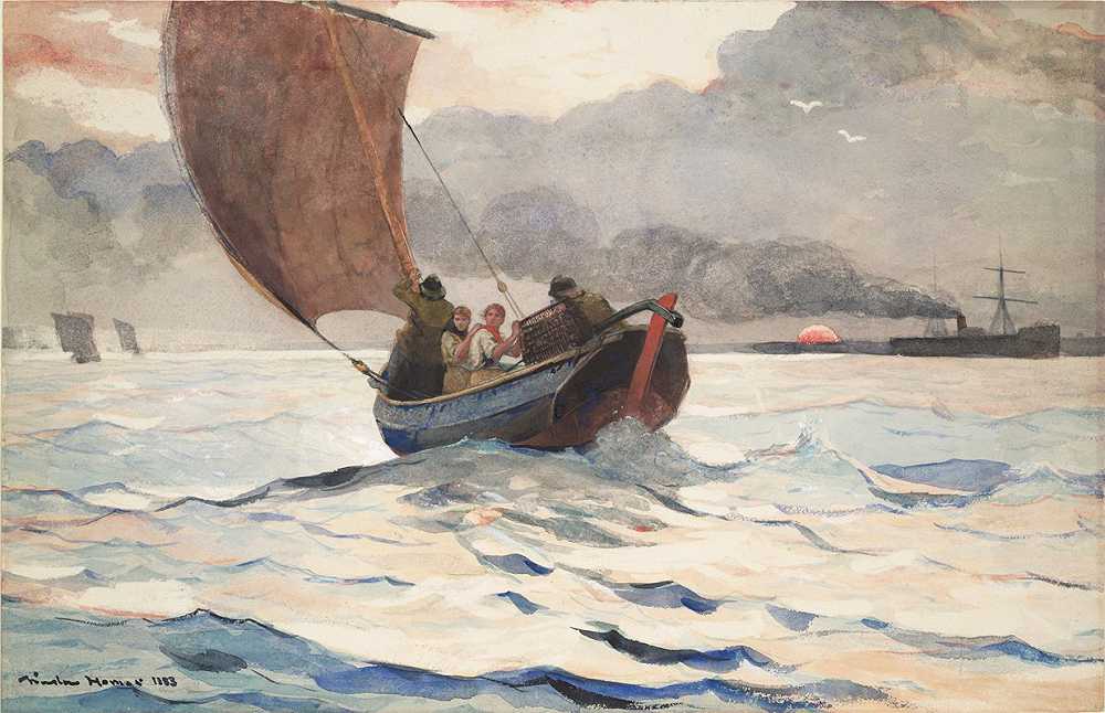 温斯洛·霍默的《渔船归来》