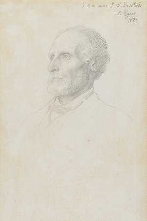 “伦敦国家美术馆馆长弗雷德里克·W·伯顿爵士的肖像