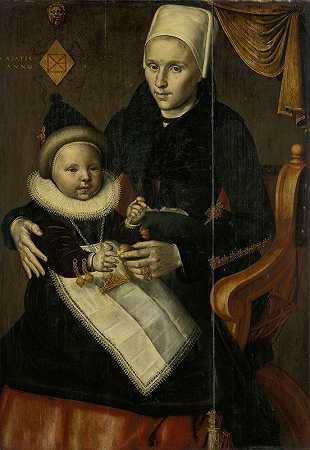 Jan Claesz的《母亲和孩子穿着Noord Holland服装》。