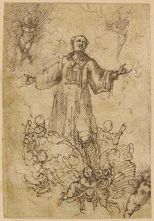 佩德罗·阿塔纳西奥·博卡内格拉的《荣耀中的男圣徒》