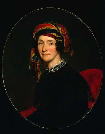 乔治·彼得·亚历山大·希利的《乔纳森·罗素夫人的肖像》（莉迪亚·史密斯，1786-1859）