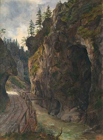 路德维希·哈劳斯卡的《岩石峡谷》
