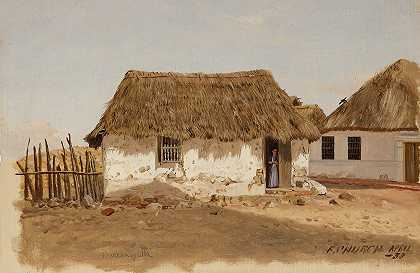 弗雷德里克·埃德温·丘奇的《哥伦比亚，巴兰基拉，两栋房子》