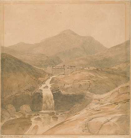 塞缪尔·戴维斯（Samuel Davis）的《Ceapen Pichan Bridge，Moelwyn Mawr》