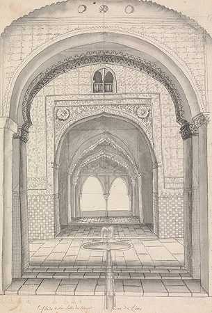 亨利·斯温伯恩的《阿罕布拉宫的两姐妹之塔入口》