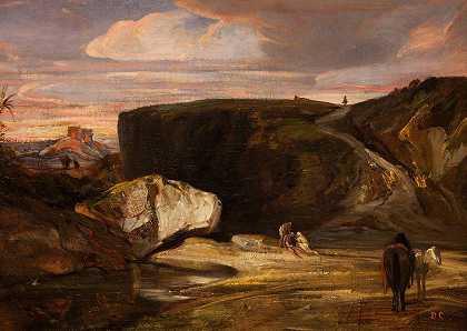 亚历山大·加布里埃尔·德坎普的《与撒玛利亚人的风景》