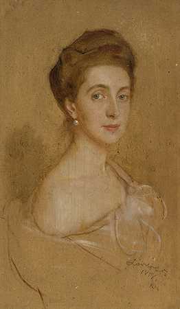 菲利普·阿莱克修斯·德·拉斯洛的《戴珍珠的女士肖像》