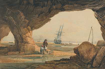塞缪尔·普罗特的《普利茅斯附近的海岸场景》