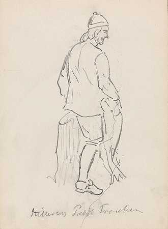 阿道夫·蒂德曼德的《穿着民间服装的男人》