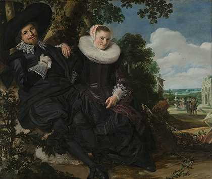 弗朗斯·哈尔斯的《一对夫妇的肖像》，可能是艾萨克·亚伯拉罕斯·马萨和贝娅特丽克斯·范德莱恩