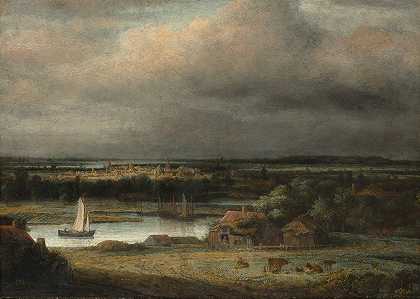 菲利普·科宁克的《宽阔的河流风景》
