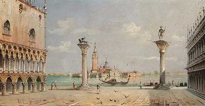 马可·格鲁巴斯的《威尼斯、圣马可广场和伊索拉·圣乔治》