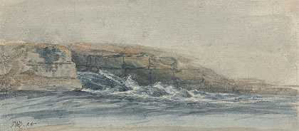 詹姆斯·沃德（James Ward）的《石崖上的海上破浪》（Sea Breaking on Stony Cliffs at Left）