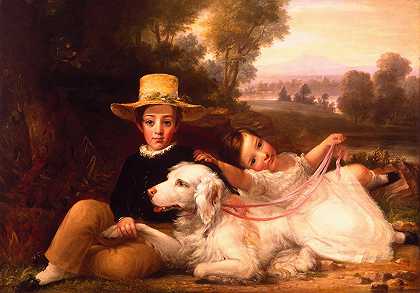 乔治·亨利·哈洛的《两个孩子的肖像》