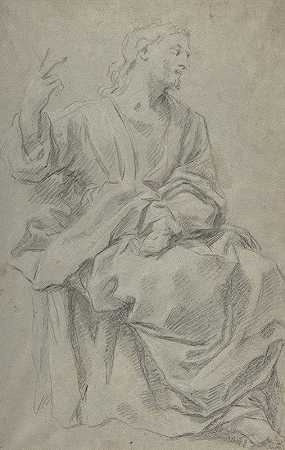 乔瓦尼·兰弗兰科（Giovanni Lanfranco）的《坐姿垂坠男像》