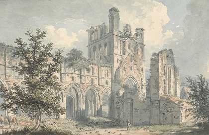 爱德华·戴斯（Edward Dayes）的《蒙茅郡兰托尼修道院》