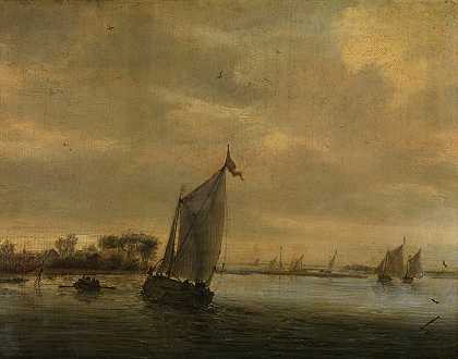 Salomon van Ruysdael的《平静的水》