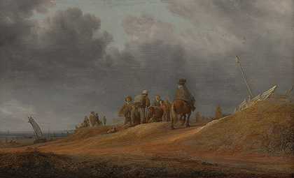 Salomon van Ruysdael的《海边市场》