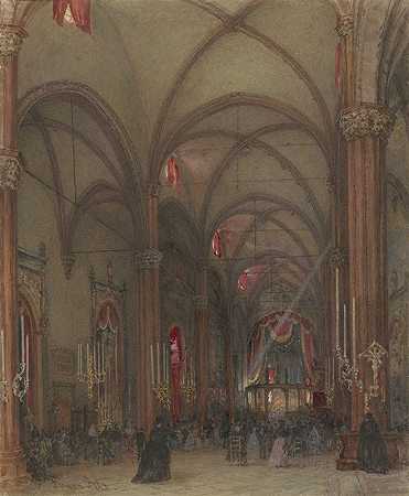 《维罗纳大教堂内部》（Franz Alt）