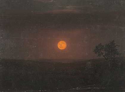 弗雷德里克·埃德温·丘奇的《月光，丘奇的农场》
