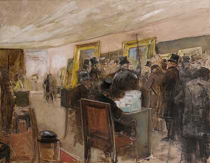 亨利·格维克斯（Henri Gervex）为绘画陪审团会议进行的法国研究