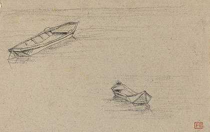 查尔斯·梅里恩的《巴黎圣母院对面的两条船》