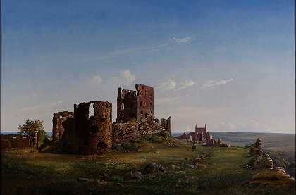 费迪南德·理查特的《哈默舒斯城堡废墟》
