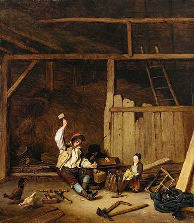 雅克·阿尔伯特·塞纳夫的《谷仓里的木匠》
