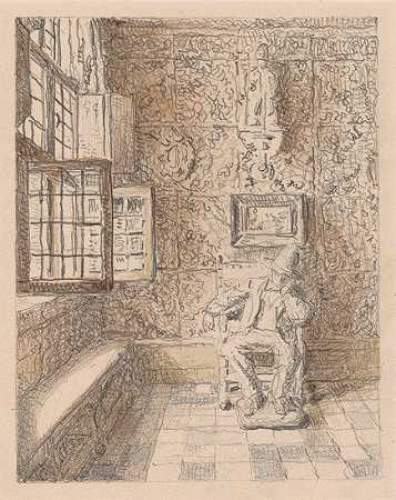 《坐在椅子上的人》（Henri de Braekeleer）