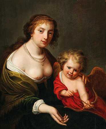 约翰内斯·保卢斯·莫雷尔的《维纳斯和丘比特的母亲和孩子》