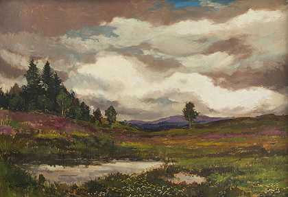 古斯塔夫·马库恩的《希思兰的风景》