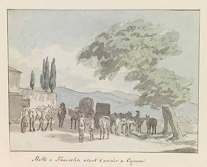 亚伯拉罕·路易·鲁道夫·杜克罗斯在抵达卡普亚之前在弗朗索瓦西停留