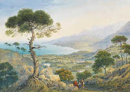 卡洛·博索利的《克里米亚风景与海湾》