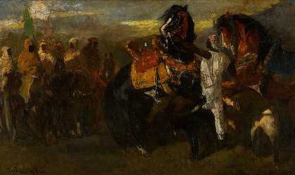 奥托·冯·法贝尔·杜福尔的《贝都因骑手》