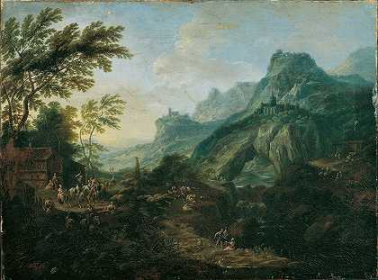 马克西米利安·约瑟夫·辛纳格尔（Maximilian Joseph Schinnagl）的《理想的山景与宅基地》