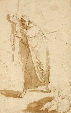 巴托洛梅·埃斯特班·穆里略的追随者《一个背着十字架的僧侣》