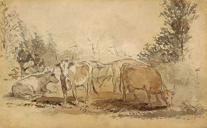 温斯洛·霍默的《牧场里的奶牛》