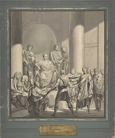 《罗马人物的集结》，出自《雷古斯》，科林的一部剧，作者是年轻的弗朗茨·冯·豪斯拉布