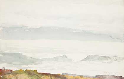 温斯洛·霍默的《从悬崖看海洋》，缅因州