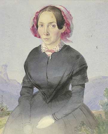 弗里茨·班伯格的《艺术家姐姐的肖像》