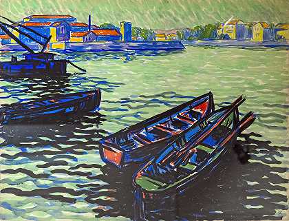 乔治·高迪翁的《图卢兹市集上的船》