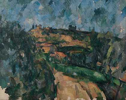 保罗·塞尚（Paul Cézanne）的《Lauves大道顶部的弯道》