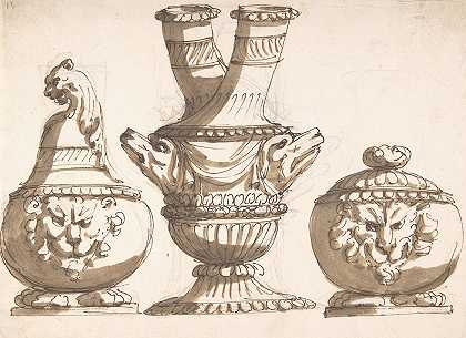 贾科莫·罗西的“三种装饰性容器设计”