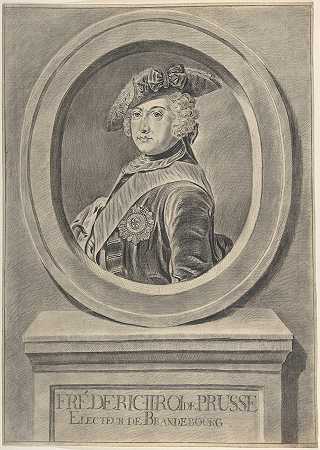 “普鲁士腓特烈二世的肖像，以安托万·佩斯的名字命名，约翰·格奥尔格·威尔