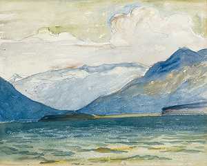 乔瓦尼·贾科梅蒂（Giovanni Giacometi）的《从Plaun Da Lej到Chasté半岛的风景》