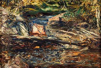 恩斯特·约瑟夫森的《溪流风景》