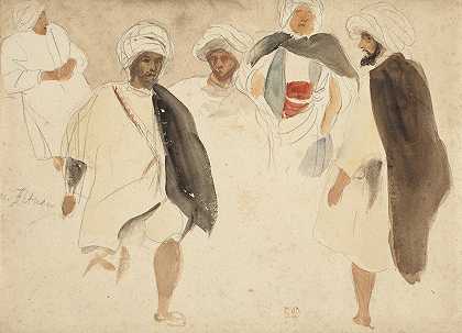 欧仁·德拉克罗瓦的《阿拉伯人研究》