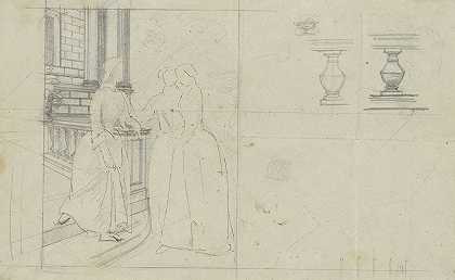 “Józef Simmler的三个女人的作品草图