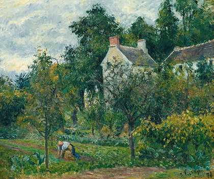 “卡米尔·皮萨罗（Camille Pissarro）在Hermitage的Rondest House及其花园