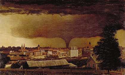 朱利叶斯·霍尔姆的《圣保罗上空的龙卷风》